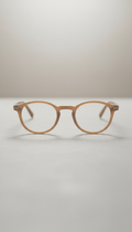 Warm Oat Round Frame Smart Glasses